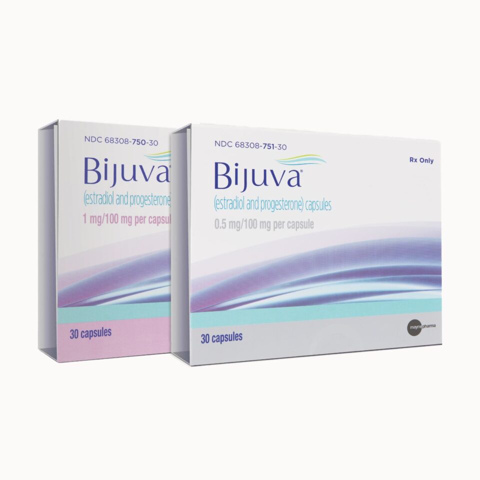 BIJUVA® (estradiol and progesterone) capsules, for oral use